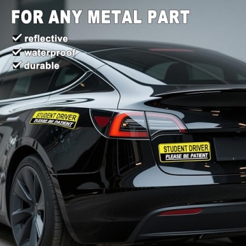 Reflective Student Driver Magnet Set for Car Safety