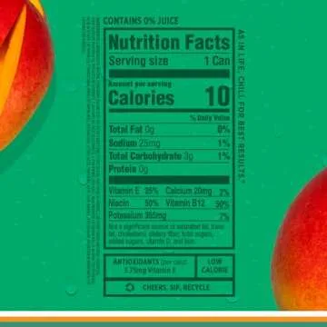 Sparkling Ice +Energy Maximum Mango 12Pk. Energy Drinks with Vitamins + Antioxidants, Zero Sugar. 12 fl oz cans.