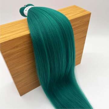 UPruyo Teal Green Braiding Hair Pre Stretched Prestretched Braiding Hair 26 Inch Kanekalo Braiding Hair Extensions for Braiding Box Braids Knotless Micro Jumbo Synthetic Braiding Hair 6 Packs