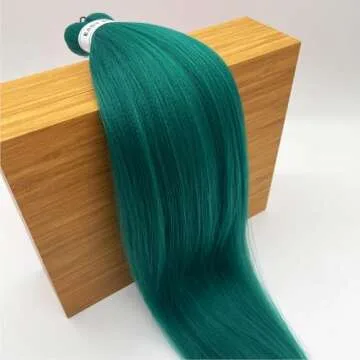 UPruyo Teal Green Braiding Hair Pre Stretched Prestretched Braiding Hair 26 Inch Kanekalo Braiding Hair Extensions for Braiding Box Braids Knotless Micro Jumbo Synthetic Braiding Hair 6 Packs