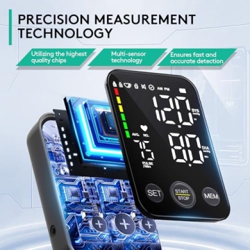 Oklar Blood Pressure Monitor Large LED Display Memory