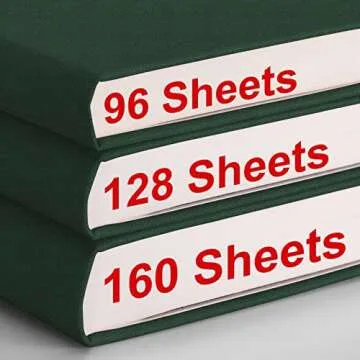 AHGXG Lined Journal Notebook - 320 Numbered Pages Thick Journal for Writing A5 College Ruled Notebook, 100gsm Lined Paper, Leather Hardcover, for Women Men Work Office School, 5.75'' X 8.38''-Green