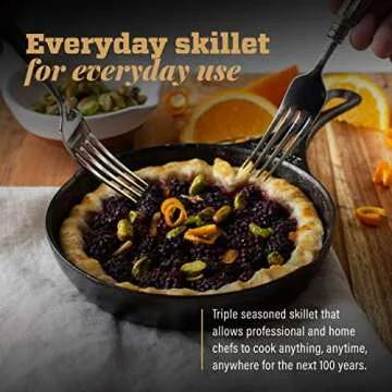 Lodge Cast Iron Blacklock Skillet, Triple Seasoned - 7 in