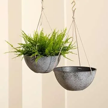 LA JOLIE MUSE Large Hanging Planters for Gardens