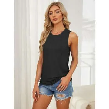 Elegant Women’s Summer High Neck Tank Top for Versatile Style