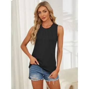 Elegant Women’s Summer High Neck Tank Top for Versatile Style