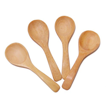 Brccee Mini Wooden Spoons Set of 4 - Eco-Friendly Kitchen Essential
