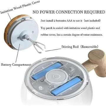 Electric Self Mixing Cup for Hot & Cold Beverages