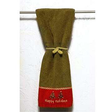 Haute Decor Decorative Twist Ties, 6 Pack, 16 inches (Gold) - Hang Garland, Lights, and Decorations Securely on Bannisters, Stairways, Railings