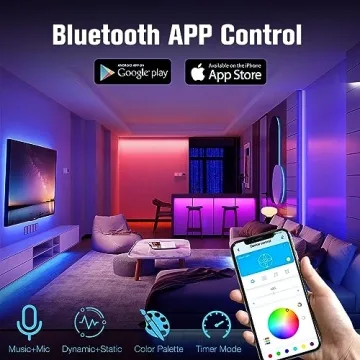 DAYBETTER 130ft RGB LED Strip Lights for Decor