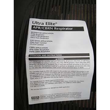 Ultra Elite MSA Full Face Gas Mask for CBRN Protection