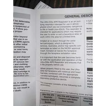 Ultra Elite MSA Full Face Gas Mask for CBRN Protection