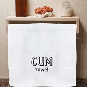 Funny Cum Towel Adult Humor Gift for Parties