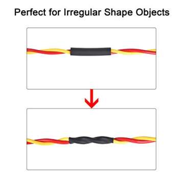 XHF 1 Inch (25mm) 3:1 Waterproof Heat Shrink Tubing Marine Grade Wire Cable Adhesive Lined Tube Insulation Seal Against Moisture Corrosion and Air Leakage, 4 Ft Red