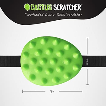 Dual-Sided Cactus Back Scratcher for Itch Relief & Mobility