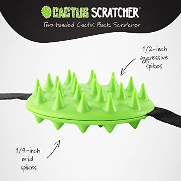 Dual-Sided Cactus Back Scratcher for Itch Relief & Mobility