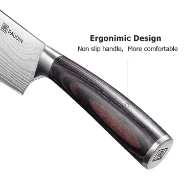 PAUDIN 7" Nakiri Knife - Razor Sharp Kitchen Cleaver