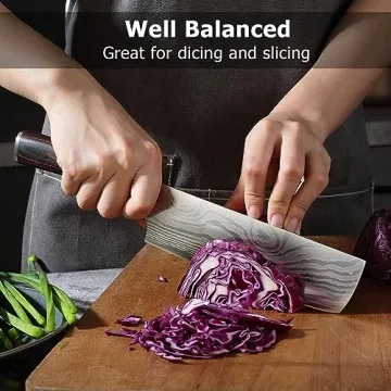 PAUDIN 7" Nakiri Knife - Razor Sharp Kitchen Cleaver