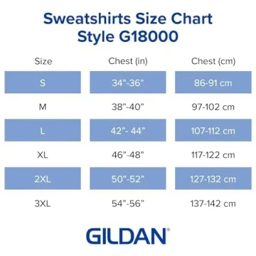 Gildan G18000 Black Fleece Crewneck Sweatshirt, Large