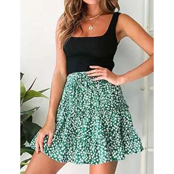 Chic Women's Flared Short Skirt for Summer Style