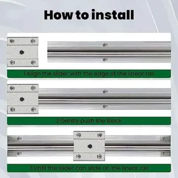 CHUANGNENG Linear Rail SBR20 1000mm 2PCS Fully Supported Linear Rail Shaft Rod with 4PCS SBR20UU Blocks Bearing for Automated Machines DIY CNC Routers Lathes Mills