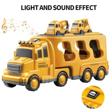 TEMI 5 in 1 Truck Toy for Kids Ages 2-6 - Engaging and Fun