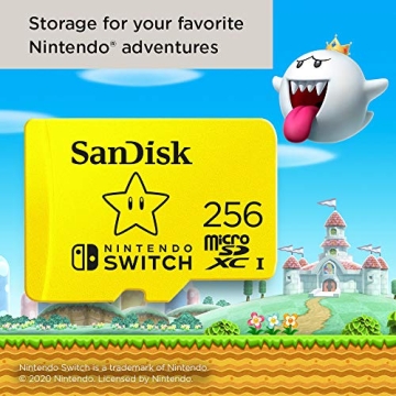 SanDisk 256GB microSDXC Card for Nintendo Switch