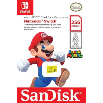 SanDisk 256GB microSDXC Card for Nintendo Switch