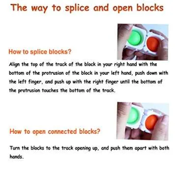 24 Pcs Infinity Pop Blocks - Fun Educational Fidget Toy