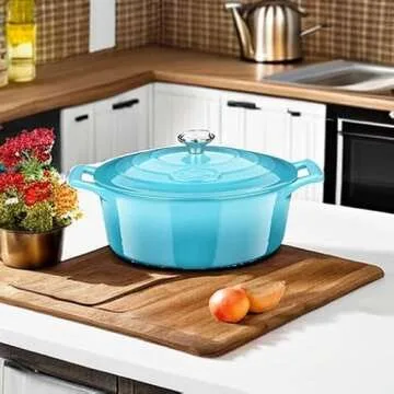 La Cuisine Enameled Cast Iron Dutch Oven with Lid