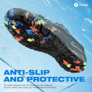 SIMARI Water Shoes - Barefoot Quick-Dry Aqua Socks for Water Sports