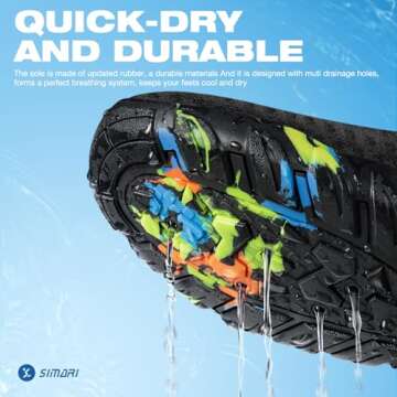 SIMARI Water Shoes for All - Quick-Dry Aqua Socks