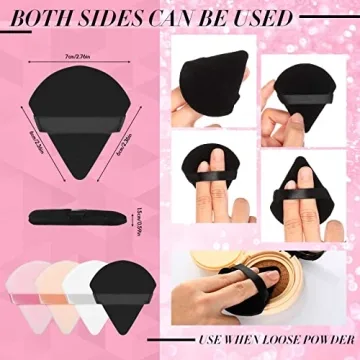 Soft Powder Puff Set - Flawless Application with 12 Puffs