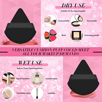 Soft Powder Puff Set - Flawless Application with 12 Puffs