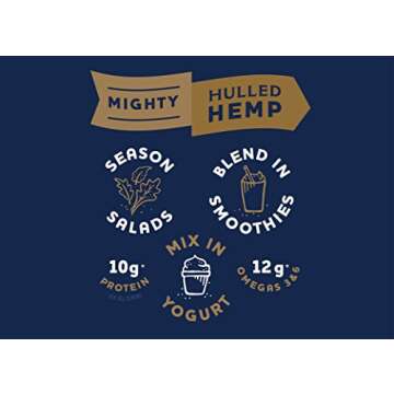 Mighty Seed Hemp Hulled Seeds - Protein & Omega Rich Superfood