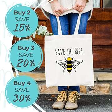 Moonlight Makers, 100% Cotton Canvas, Natural Tote Bag, Full-Color Tote, Funny Design (I Love You More Than Travis Loves Taylor)