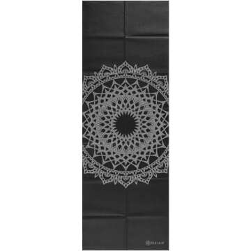 Gaiam Yoga Mat Folding Travel Fitness & Exercise Mat | Foldable Yoga Mat for All Types of Yoga, Pila...