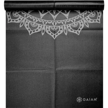 Gaiam Folding Travel Yoga Mat for On-the-Go Workouts