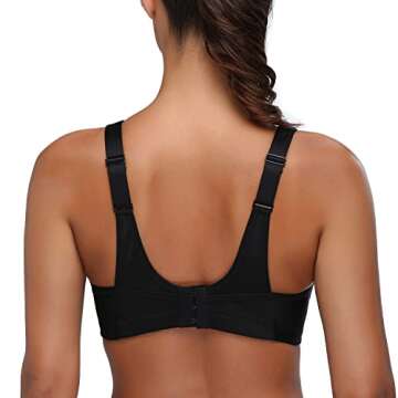 Wingslove Women's High Impact Wireless Sports Bra for Comfort