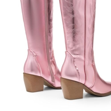 DREAM PAIRS Women's Cowboy Boots Comfortable Stylish Design