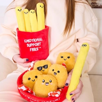 Emotional Support Fries - Fun Plush Comfort Food Toys