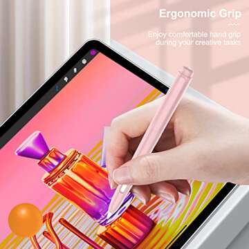 MoKo Holder Case Compatible with Apple Pencil 2nd Generation, Retractable Protective Apple Pencil Cover with Sturdy Clip, Hard PC Apple Pencil Case, Support Double-Tap,Light Pink