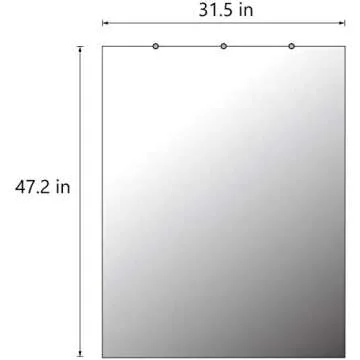 H-A Hans & Alice Wall Mounted Gym Mirror for Home Gym, 47.2" x 31.5" (Double)