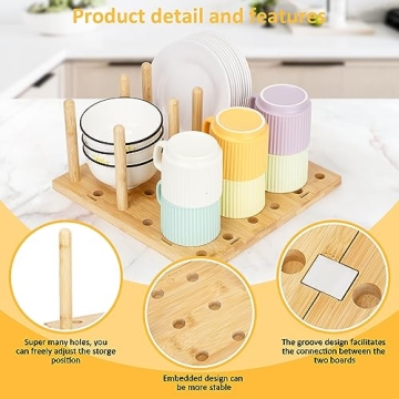 E-ROOM TREND Peg Board Drawer Organizer for Kitchen