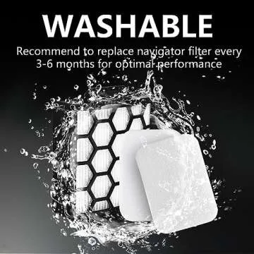 Improvedhand Filter replacement for Shark Navigator Zero-M Self-Cleaning Brushroll Pet Pro Upright Vacuum ZU60 ZU62 ZU62C NV251 NV255 NV150 NV151, Replaces Part # 1238FT60 1239FT60, 2 HEPA + 6 Foam