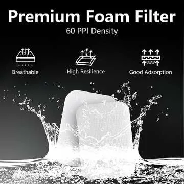 Improvedhand Filter replacement for Shark Navigator Zero-M Self-Cleaning Brushroll Pet Pro Upright Vacuum ZU60 ZU62 ZU62C NV251 NV255 NV150 NV151, Replaces Part # 1238FT60 1239FT60, 2 HEPA + 6 Foam