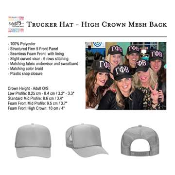 Stylish Chi Omega Sorority Trucker Hat - Perfect Gift for Sisters