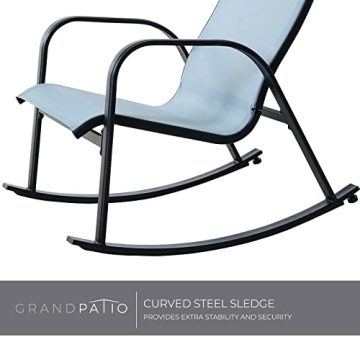 Ultimate Mesh Sling Rocking Chair for Outdoor Relaxation