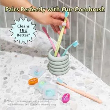 Cocofloss Woven Dental Floss, Favorites Sampler, Dentist-Designed Oral Care with Coconut Oil, Waxed, Vegan, Kid-Friendly, 1 Mint (33 yd), 2 Travel in Coconut, Strawberry (8 yd)