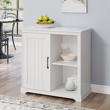 Panana Stylish Kitchen Storage Cabinet with Wine Rack